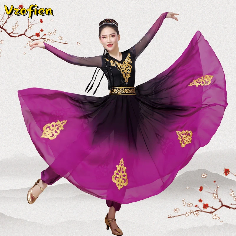 Xinjiang Uygur taniec kostiumy do tańca narodowego dorosłych dzieci chińskie