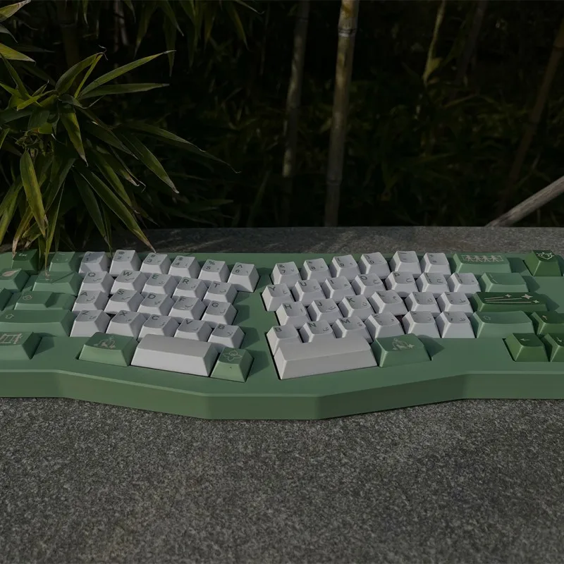Genshin Impact Nahida Keycaps Pbt Dye Subbed Anime Gaming Key Cap Perfil Cereja Árabe Key Caps Iso Enter 7u 142 Chaves por Conjunto - Imagem 4