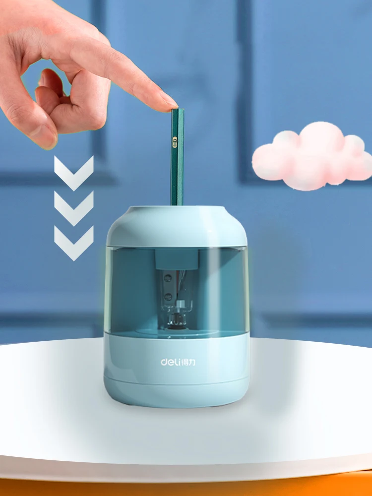 델리 전기 자동 연필 깎이 точилеа Differnet 연필 문구 Taille 크레용 학생 사무실 학교 Supplie