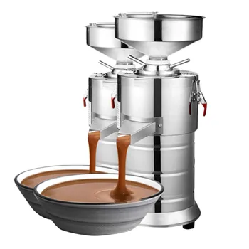 110V 220v Peanut Butter Maker Machine Sesame Nut Crusher Stainless Steel Food Processor Commercial Home Soy Almond Butter Maker