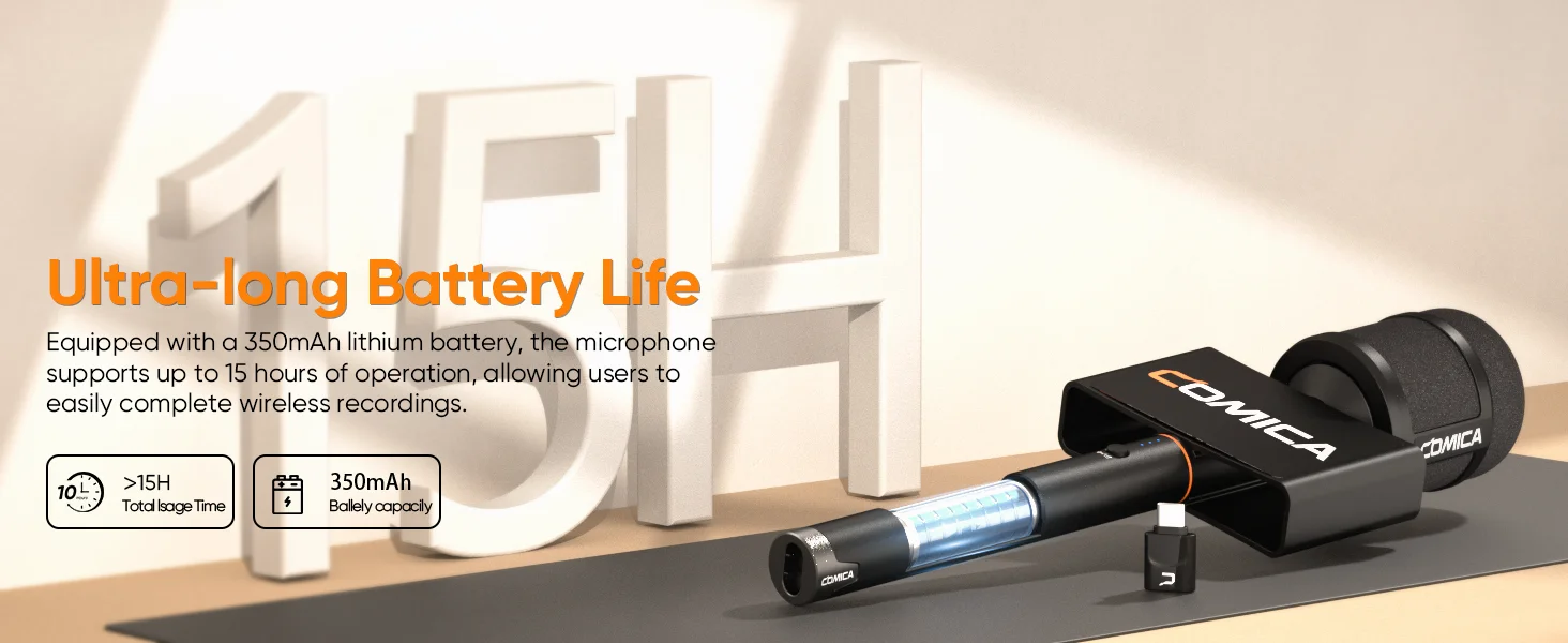 Revo S Wireless Handheld Microphone Professional Interview Mic for Smartphone Re