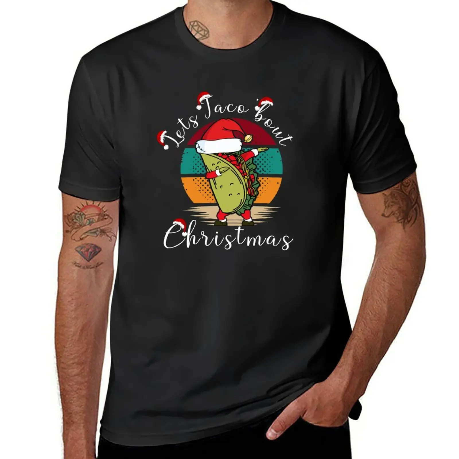 

Lets Taco Bout Christmas T-Shirt anime clothes funny t shirt sports fan t-shirts black t shirts for men