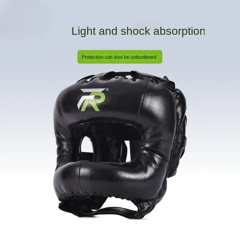 Boxing Headwear: Adult Fully Protective Combat Helmet, Thickened, Sanda Protective Equipment, Muay Thai Headwear.