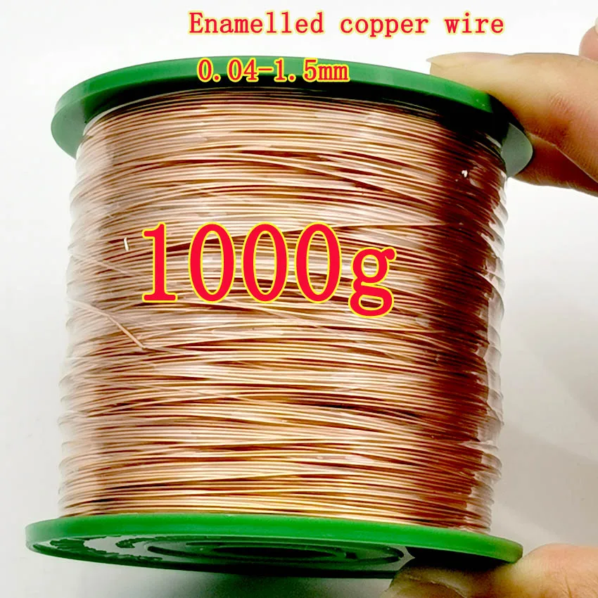 

1kg/roll QA-1-155-2UEW 1.0/1.3/0.5/0.4/0.8/0.2/ 0.04 Cable Copper Wire Magnet Wire Enameled Copper Winding Wire Coil Copper Wire