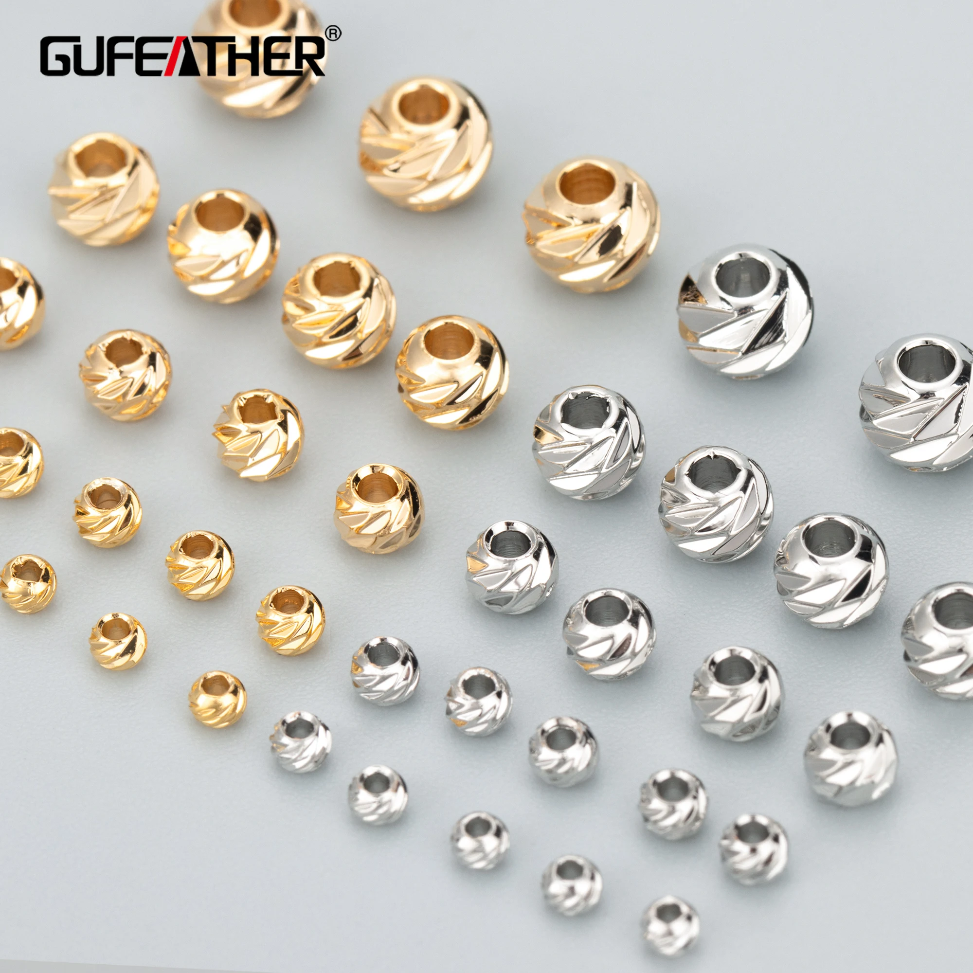 

GUFEATHER MB89,jewelry accessories,18k gold rhodium plated,pass REACH,nickel free,copper beads,jewelry making findings,one pack