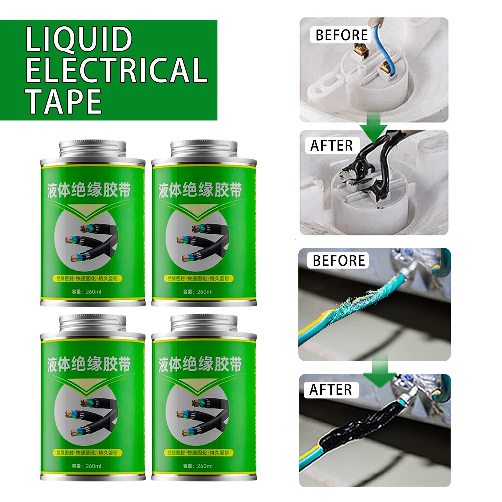 Liquid Electrical Tape Insulating Tape Rubber Electrical Liquid Insulation Paste Wire Cable Coat Fix Line Glue Paste Sealant