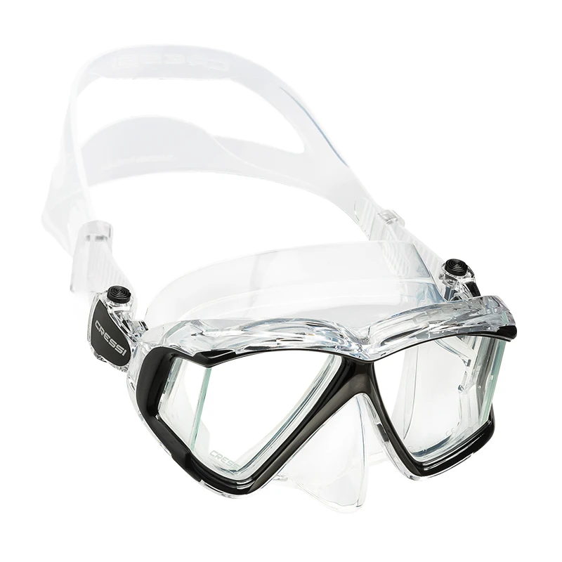 Cressi Scuba Diving Mask Swimming Snorkeling Underwater Professional Tempered Glass Lens Pano4 snorkeling diving mask diving mask diving goggles