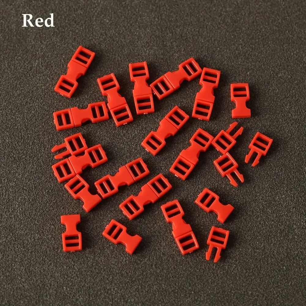 20Pcs Plastic Mini Release Buckles For Miniature Bag Doll Backpack Paracord Bracelet DIY Dog Collar Strap Webbing Outdoor Camp