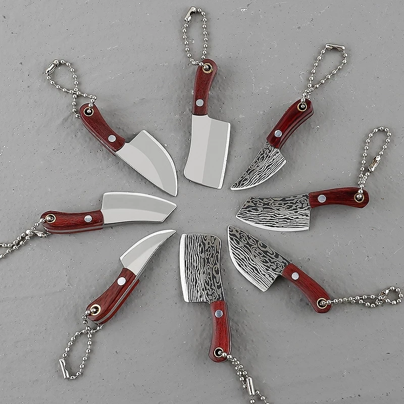 Kitchen Knives Portable Mini Knife Demolition Express Collection Keychain Pendant