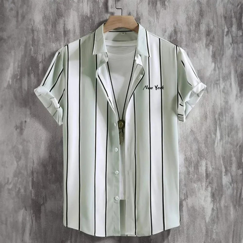 Casual Short Sleeved Shirt Short Sleeved Shirt Hawaiian Shirt for Men