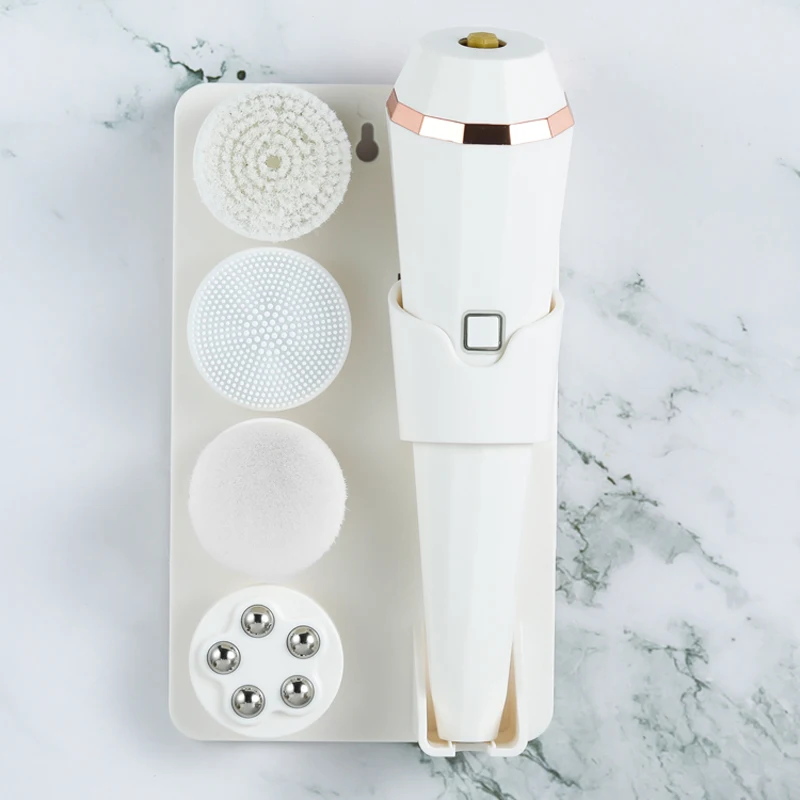 5in1CleaningFaceBrushElectricFacialBrushCleanserFaceCleaner
