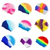 Mixed Colors Silicone Swimming Cap for Adult Men Women Elastic Soft Comfortable Swim Hat Headwear Ear Protection Swimming Caps 1