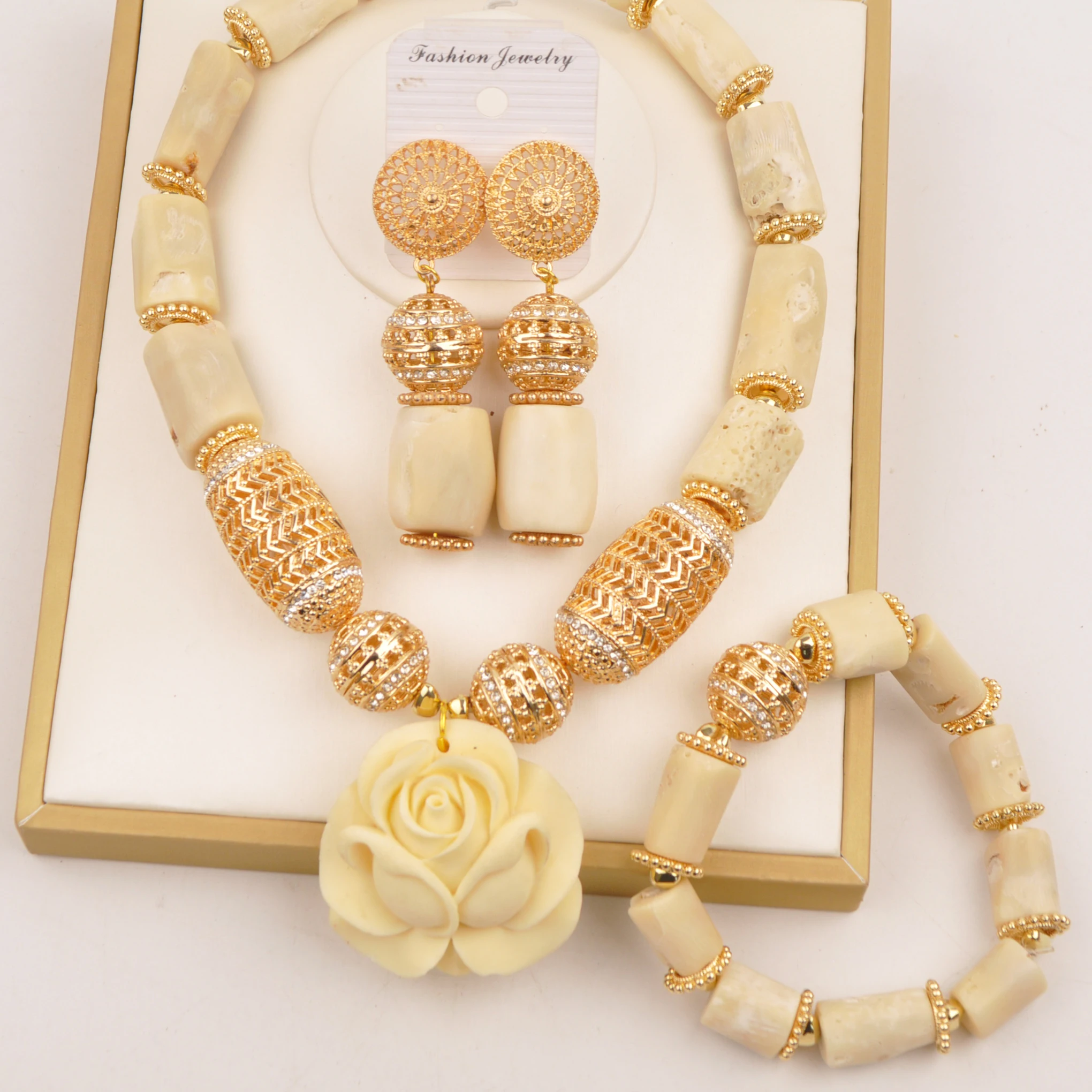 fashion-white-nigerian-coral-bead-necklace-african-jewelry-set