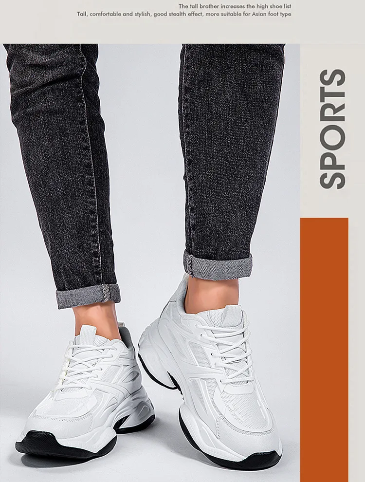 Winter Men's Height-increasing 10CM Sports Shoes Men Genuine Leather Mesh Shoes Warm Thick-soled Shoes Heightening Insoles 6-8CM Sac328199b38049bcb50ebc50a6889f43B