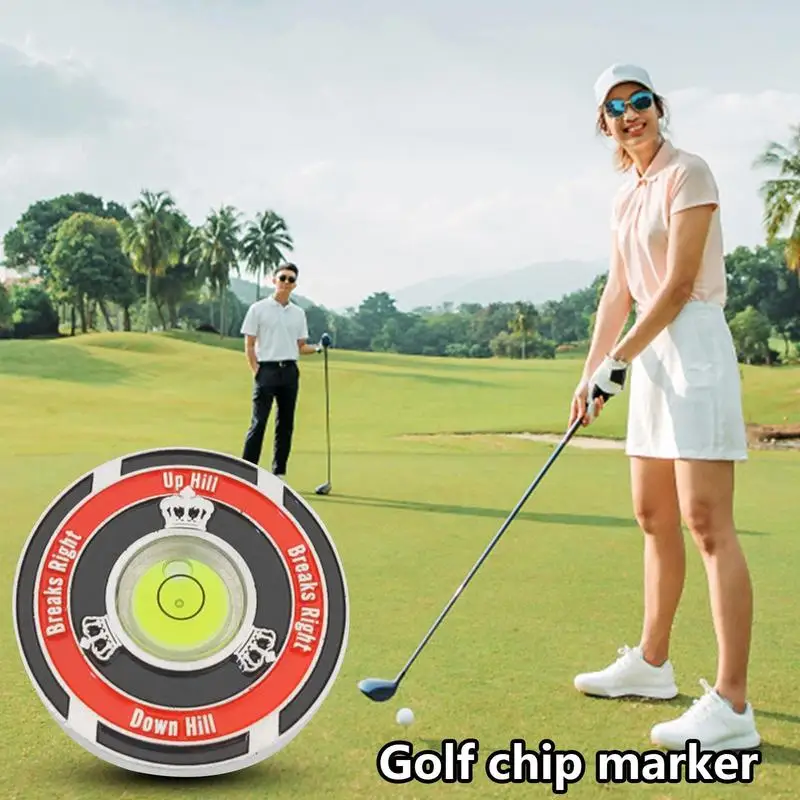 Высокоточный маркер для мячей для гольфа с измерителем уровня, 2-сторонний инструмент для считывания и выравнивания положения в гольфе, аксессуары для гольфистов