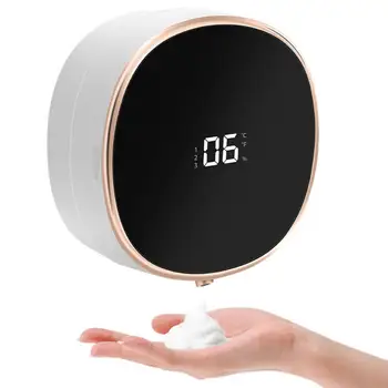 Dispenser di sapone elettrico con pulsante a sfioramento Dispenser di sapone elettrico touchless Montaggio a parete per Home Office Hotel per bagno 1