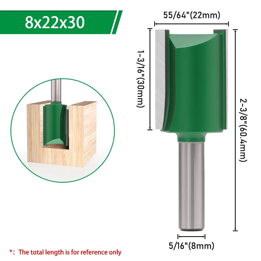 LAVIE 1pc 8mm Schaft Router Bit Gerade Bit Fräser Für Holz Holz Werkzeug C08002 – Detail 10