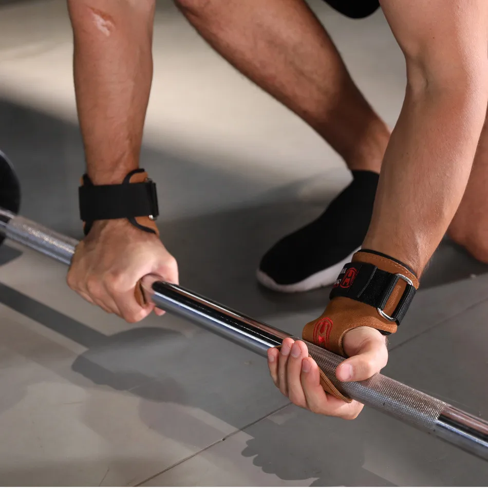 Dumbbell Horizontal Bar Gym Gloves Palm Protector Strap for Sports Weight Lifting Training Crossfit Fitness Bodybuilding Workout 5