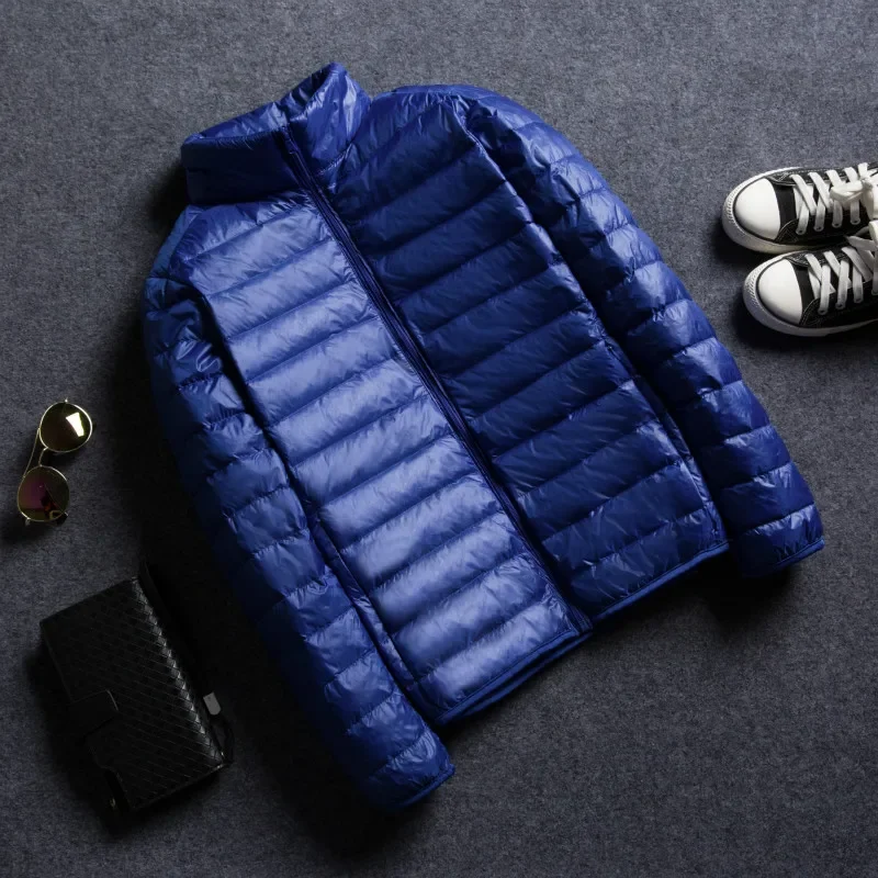 7 Colors Men's Lightweight Water-Resistant Packable Puffer Jacket Spring Autumn Men's Stand Collar Casual Down Jacket down jacket mens jacket