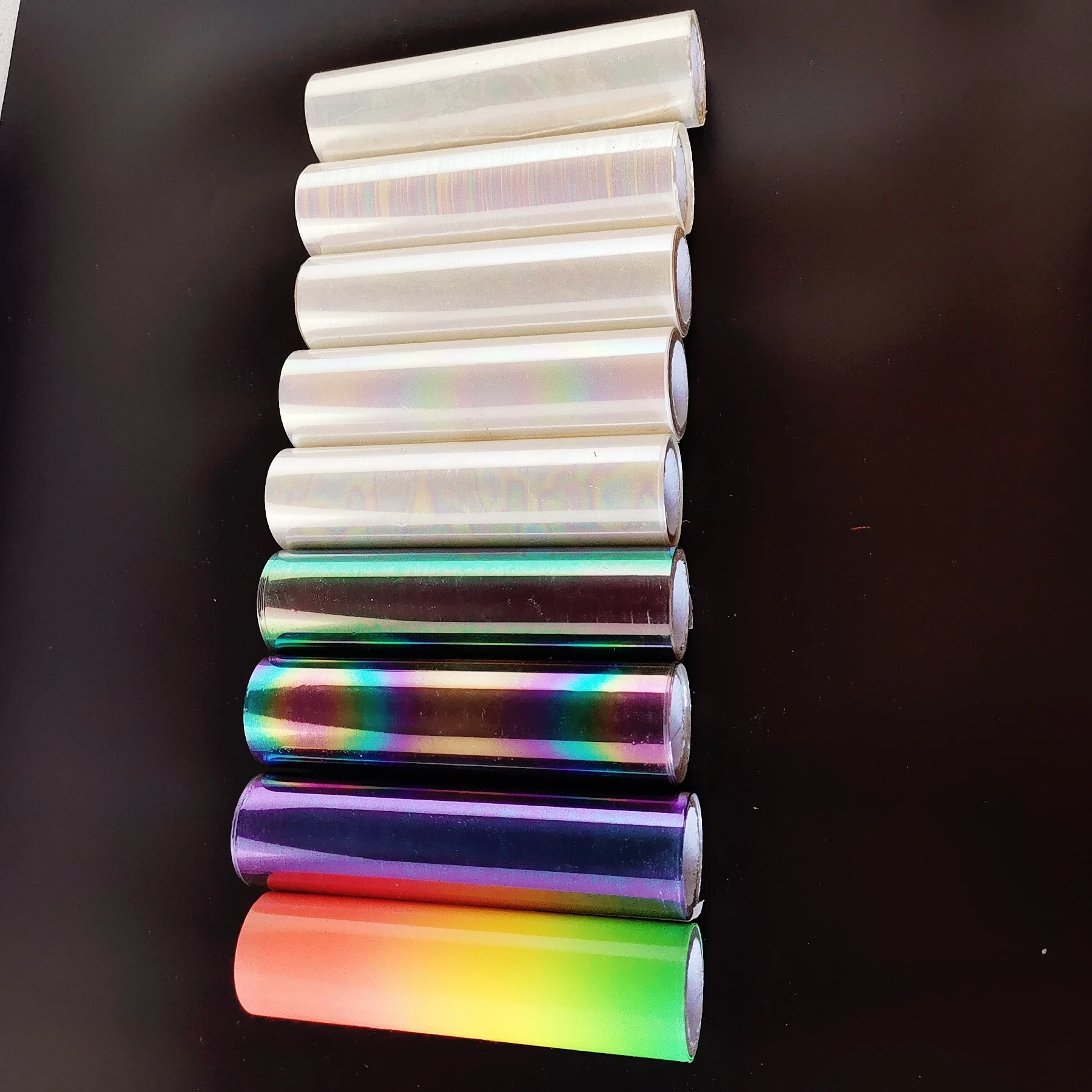 Hot stamping foil holographic transparent laminator paper 12.5cm X 3m/Lot DIY package box lamination film,hot stamping foil film FOR laminating machine