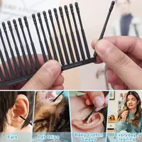 20Pcs Disposable Adhesive Ear-digging Sticks Child Safety Ear Stick Spiral Ear-nose Cleaning Stick 1