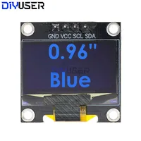 DIYUSER 0.96 inch IIC SPI Serial 7/4Pin White/Blue/Yellow Blue/Yellow OLED Display SSD1306 12864 LCD Screen Board for Arduino - Image 5