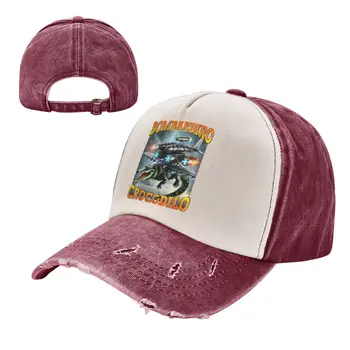 Womens Crocodile Meme Bombardiro Crocodilo Fun Brain Baseball Cap For Female Male Summer  Trucker Hat Fitted Retro Snapback Cap 1