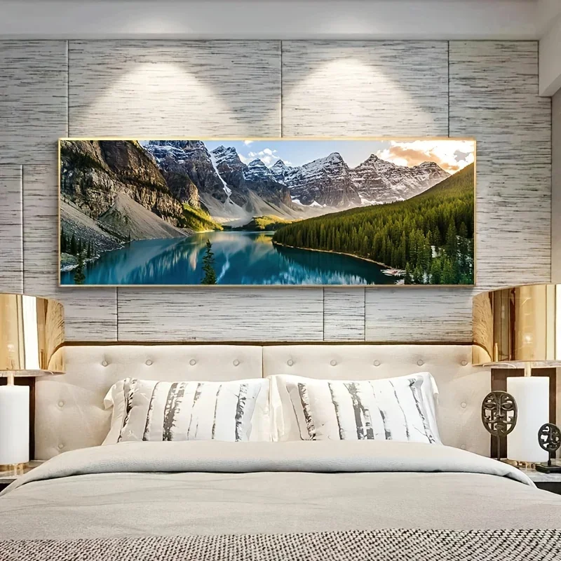 Mountain Lake Canvas Print 3