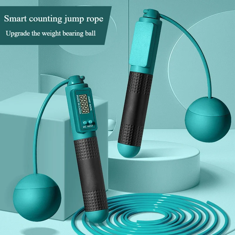 Wireless Counting Skip Rope Non-slip Handle Silicone Electronic Skip Rope Adult Children Outdoor Family Fitness No Tangles