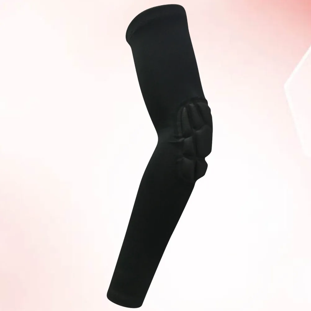 1Pcs 스포츠 팔 슬리브 블랙 Xl 긴 팔꿈치 보호대 사이클링 러닝 농구 야외 스포츠 팔 슬리브 용 충돌 방지
