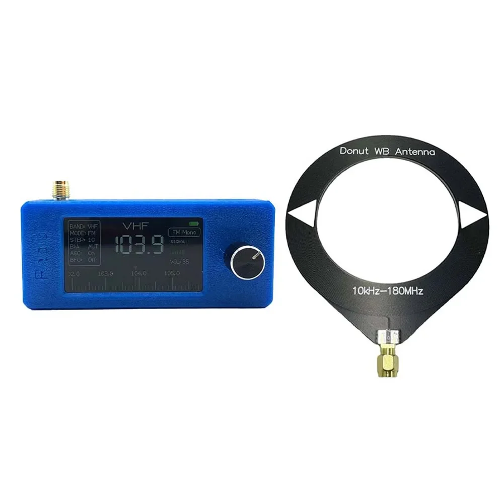 1.9 Inch IPS Screen LSB USB AM FM Radio With Antenna 0.5-108mhz SI4732 Mini Pocket Radio HF/SW/MW/VHF Receiver Mini