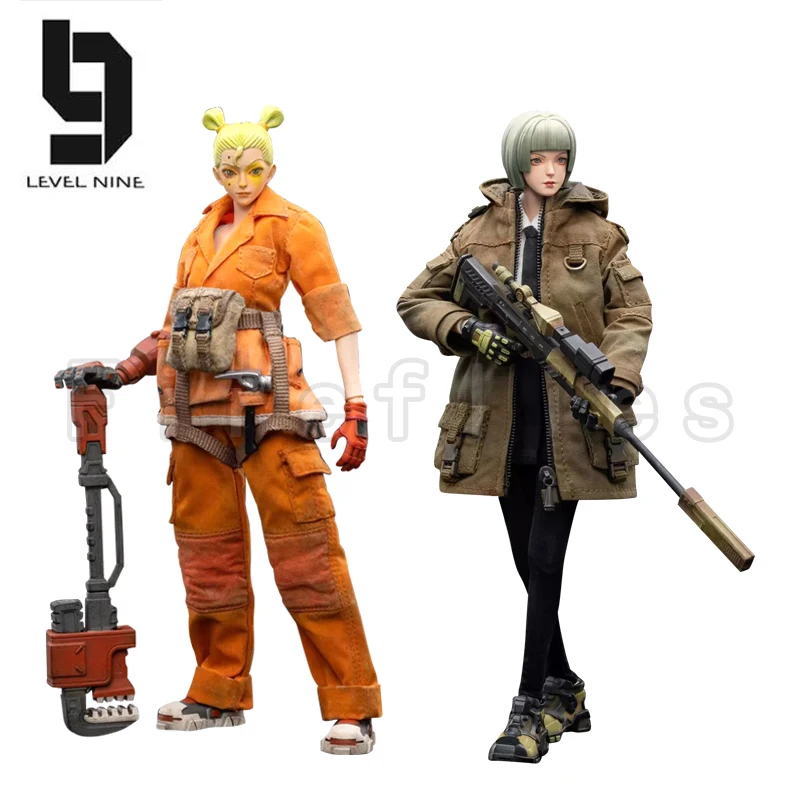 

1/12 JOYTOY Level Nine Action Figure Frontline Chaos Sniper Rin & Mechanic Lie Anime Model Toy Free Shipping