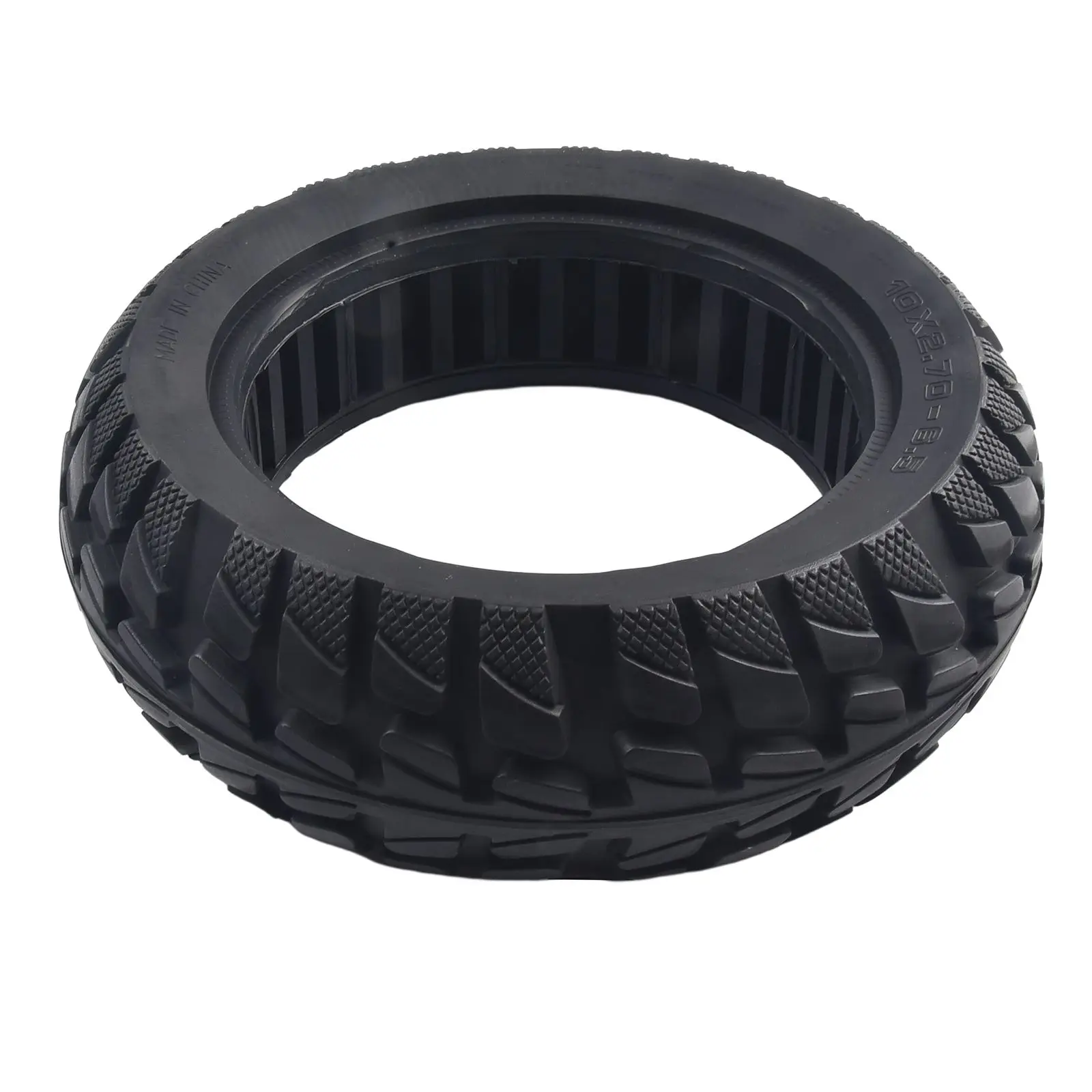 

Durable Tire E-Scooter For Electric Scooter Part Replacement Rubber Solid Tyre Universal 10x2.70-6.5 1480g 255x70