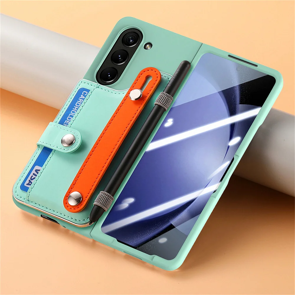 Premium Wallet Case with Card Slot, Screen Protector, Pen Holder & Wrist Strap - No Pen Included