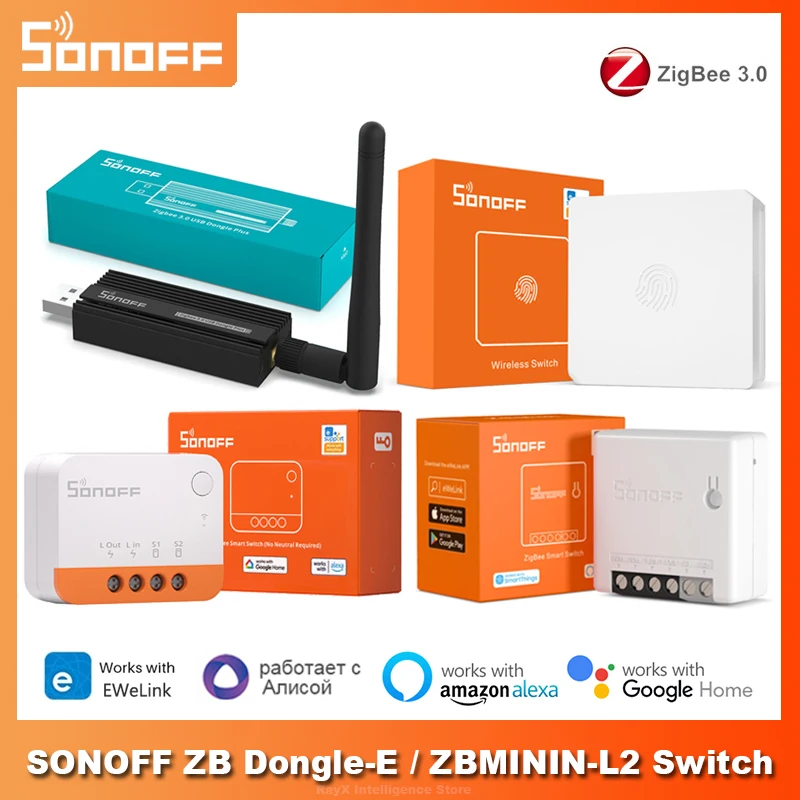 Sonoff Zb Dongle-P Usb Dongle Plus Zigbee 3.0 Wireless Zigbee Gateway Analizzatore Zha Capture Usb Stick Cattura Con Antenna