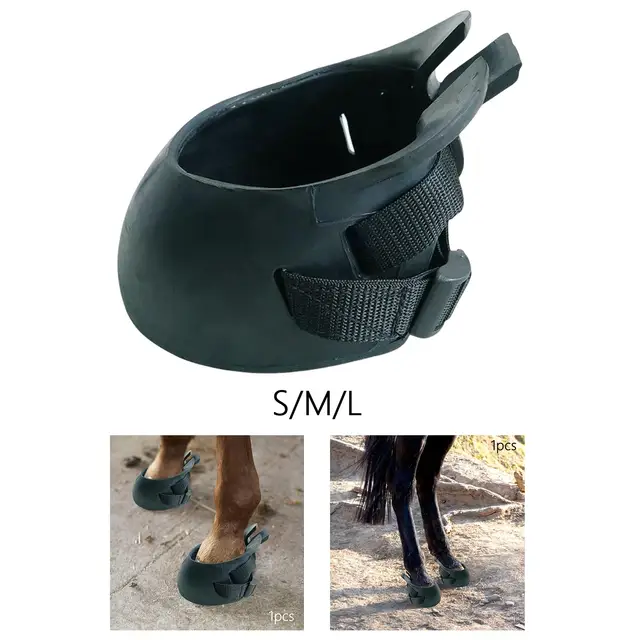 Horse Hoof Boots Horses Protection Non Slip Protect Equine Shoe Thick Rubber Equipment 3