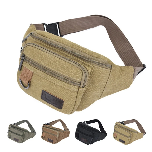 Chest Bag Canvas Waist Bag Women Men's Belt Bag Fashion Bum