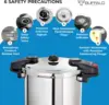 Pressure Cooker 8 Qt Stainless Steel - Small Canning Pot with Lid for Home, Commercial Use - Easy to Clean Stove Top 5