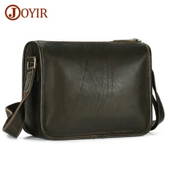 JOYIR Genuine Leather Small Messenger Bag for Men Male Business Work Casual Crossbody Bags Cow Leather Shoulder Bag Satchel