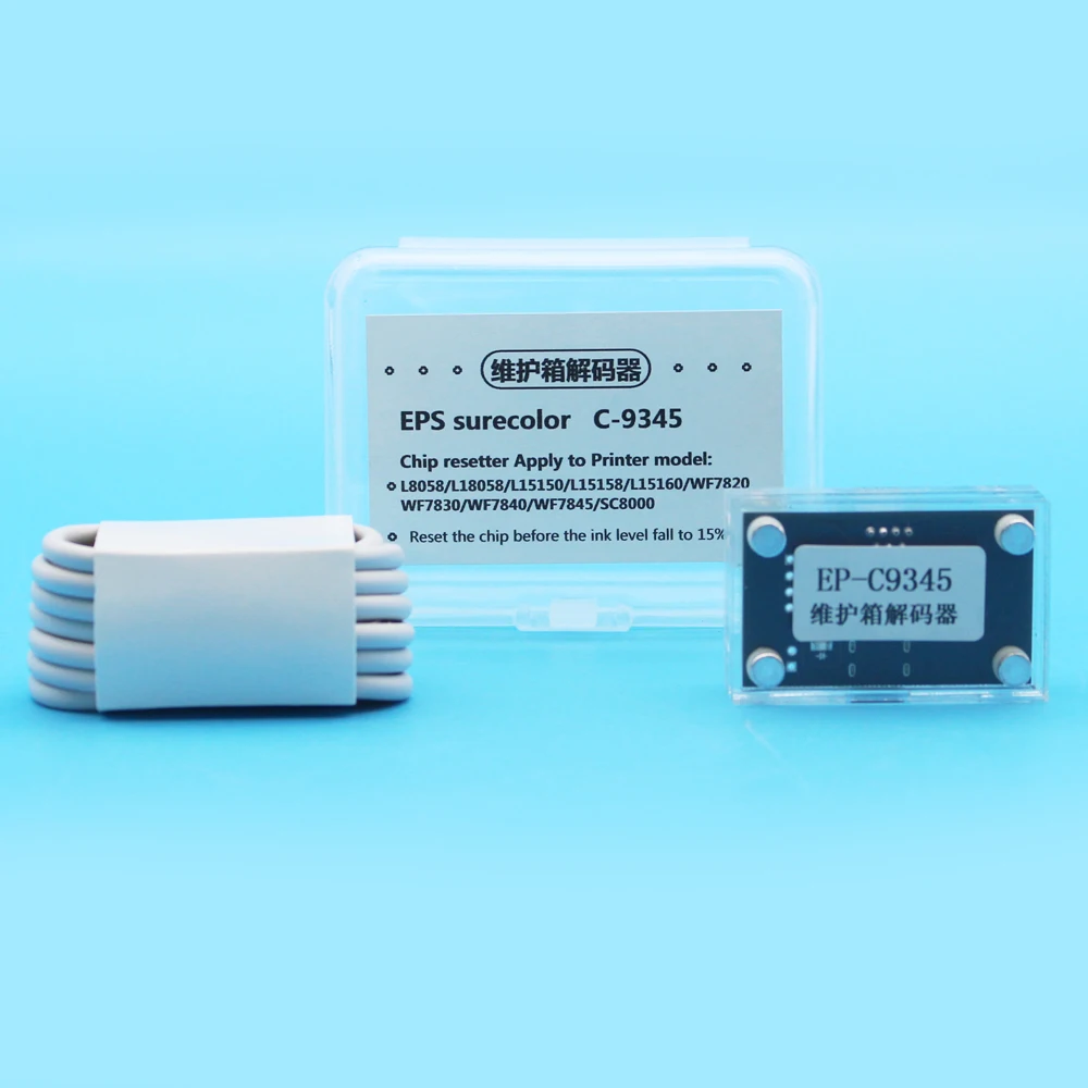 C9345 Waste Ink Chip Resetter For Epson L18050 L8050 ET 8550 8500 WF-7830 7840 7