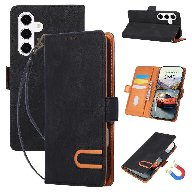Vintage Leather Wallet Phone Case with Card Holder