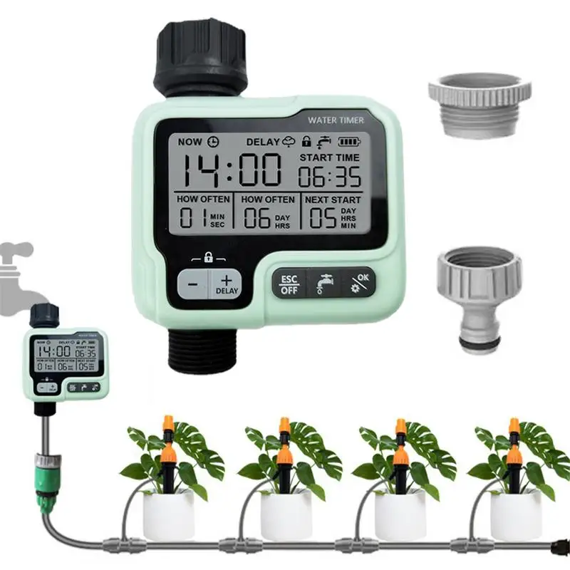 

Автоматический таймер полива для шланга, водонепроницаемая уличная система с задержкой от дождя