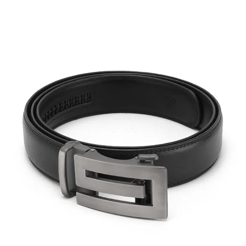 Belts Men Automatic Buckle Design Genuine Leather Belt For Men Luxury Leather Men's High Quality Male belt 110-130cm