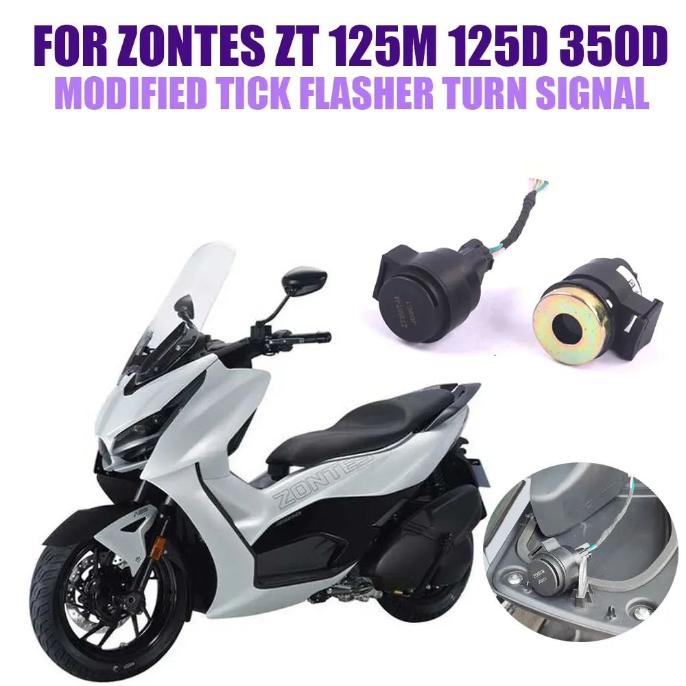 Moto Modificato Tick Flasher Indicatori Di Direzione Cicalino Sonoro Accessori Per Zontes Zt 125M 125D 350D 350 125 D