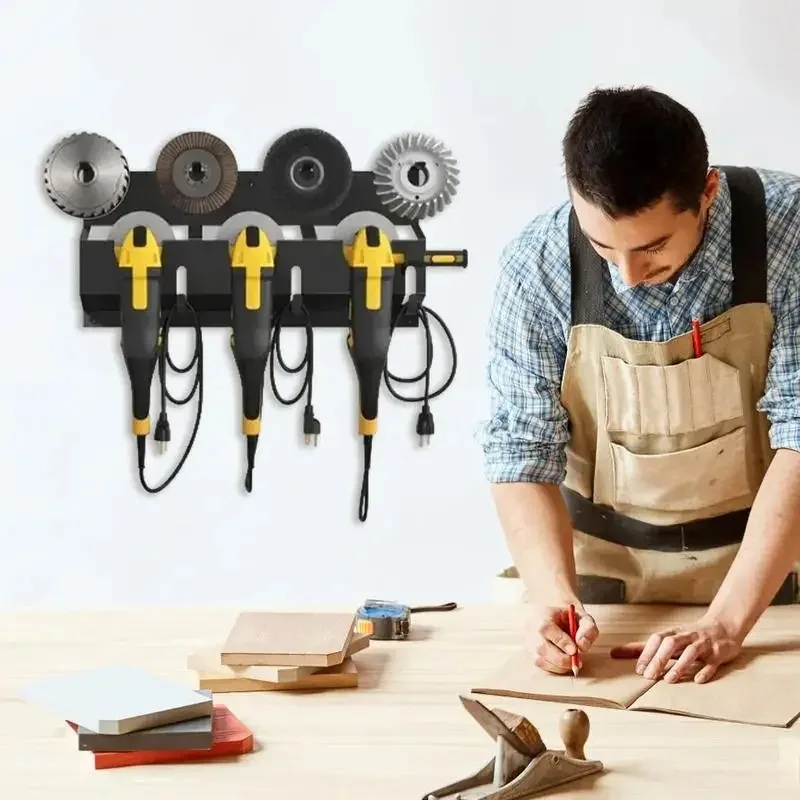 앵글 그라인더 벽 스토리지 마운트 금속 벽걸이 형 선반 고정 폴리 셔 홀더 워크샵 홈 차고를위한 안정적인 스토리지