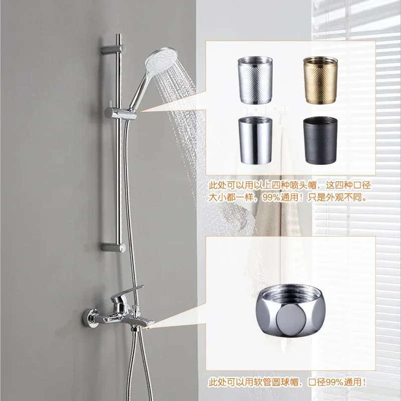 Water Hose Connector Shower Hose Inlet Outlet Adapter Pipe Connector nut Universal Copper Quick Joints for Bathroom Accessories
