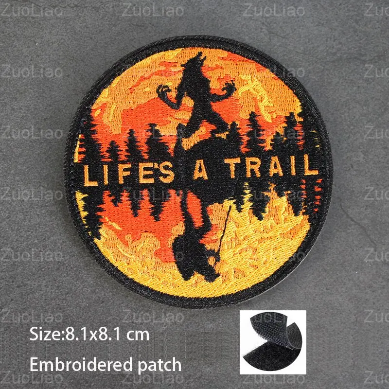 Personality 3D Embroidered Patch FOX Morale Badge K9 Dog Paw Armband DIY  Jacket with Hook Patches for Clothing