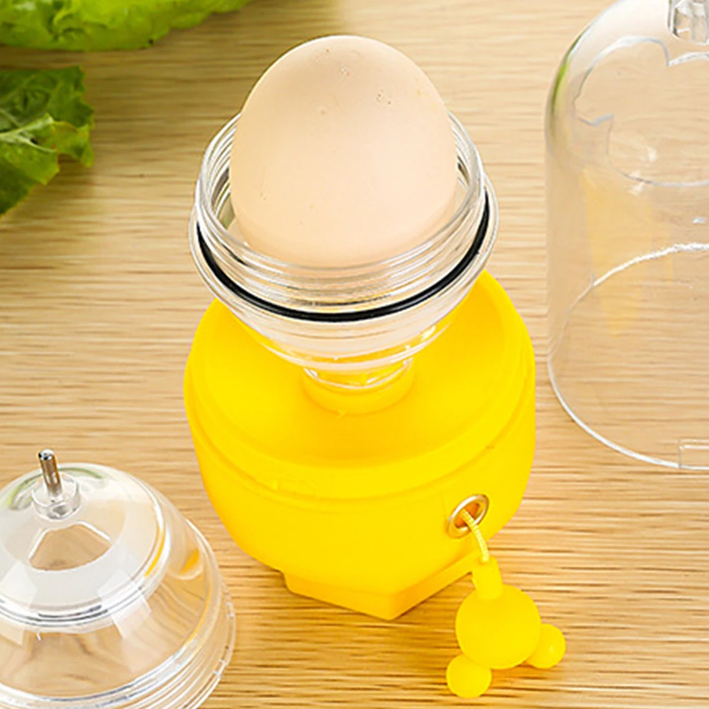 Hand Powered Golden Egg Maker Inside Mixer Kitchen Cooking Gadget Portable Egg Cooker Tool Scrambler Shaker 1pcs