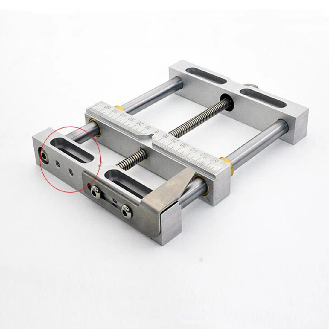 Parallel-jaw vice aluminium alloy flat tongs vice Maximum Holding Width 110mm for cnc engraving milling machine bench drill vise 4