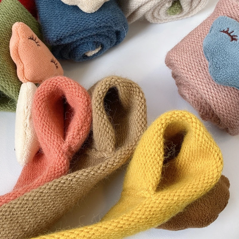 Children Fashion Knitted Scarves Autumn Winter Baby Scarf Girls Boys Neck Warmer Windproof Soft Hats Winter Apparel Accessories